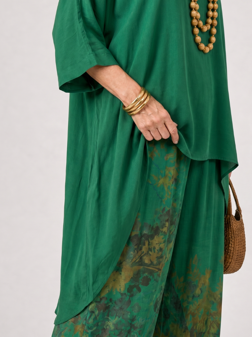 Talvienne | High Low Tunic And Wide Leg Pant Set