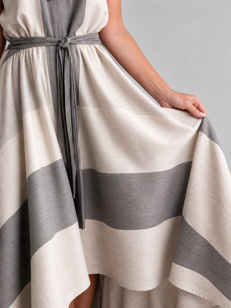 Aureliax | Sleeveless High Low Midi Dress
