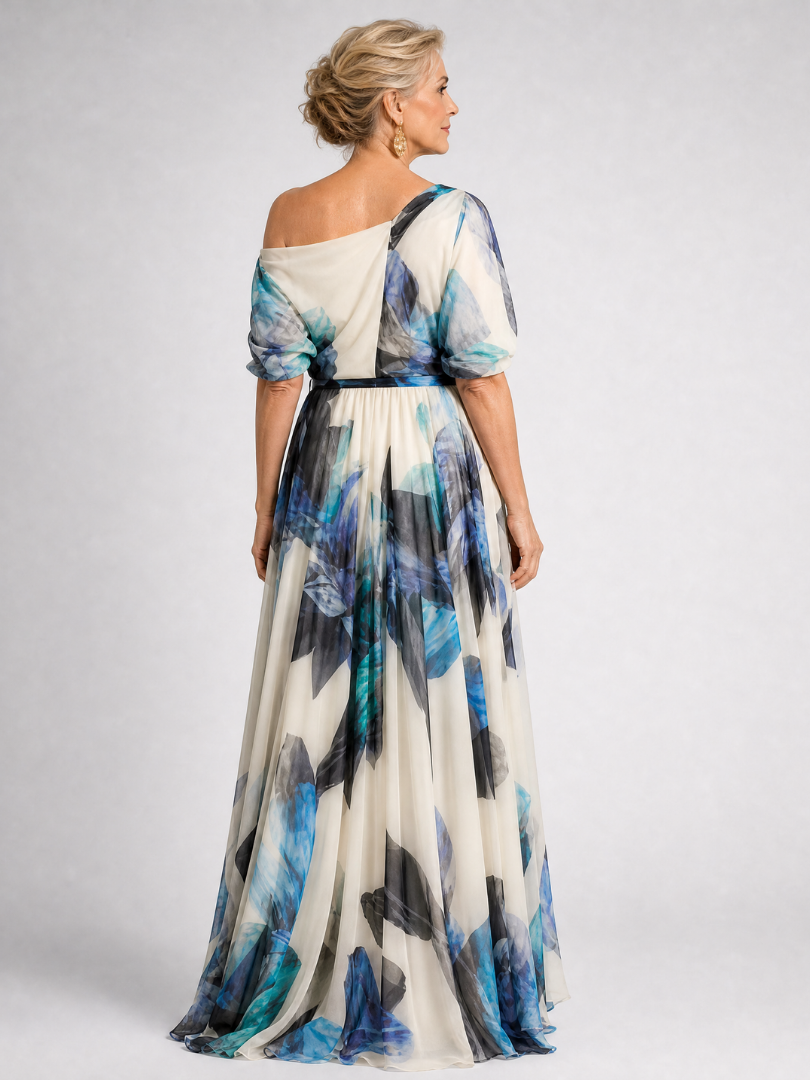Lysanthe | Off Shoulder Floral Print Maxi Dress