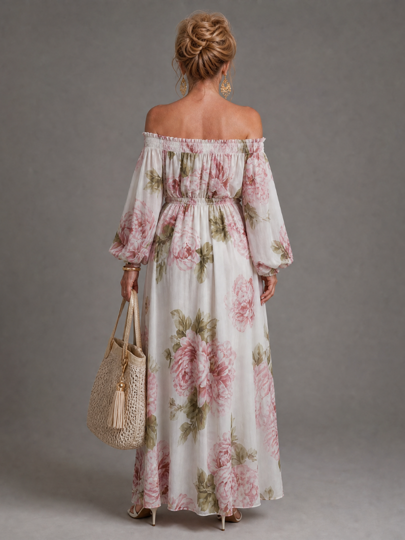 Euram | Off Shoulder Floral Maxi Dress