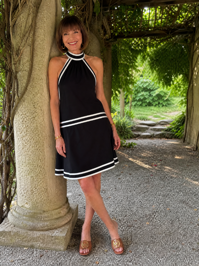 Zarella | Halter Neck A Line Mini Dress